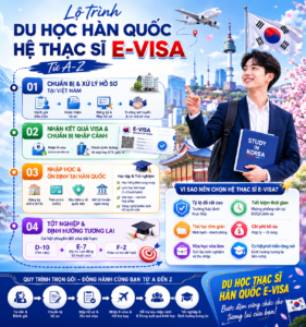 Lộ trình Du học Hàn Quốc hệ Thạc sĩ E-visa (Từ A-Z)